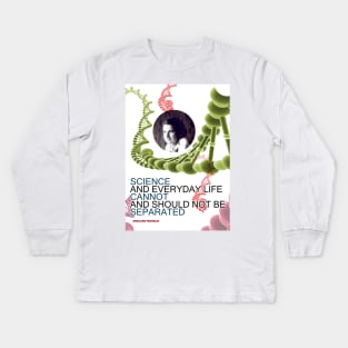 Rosalind Franklin Inspirational Quote 3 Kids Long Sleeve T-Shirt